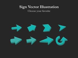 ui icon sign app set arrow cartoon simple line drawing digital business web illustration interface vector