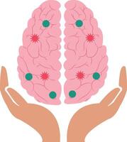 human brain art, icons and graphics image vector