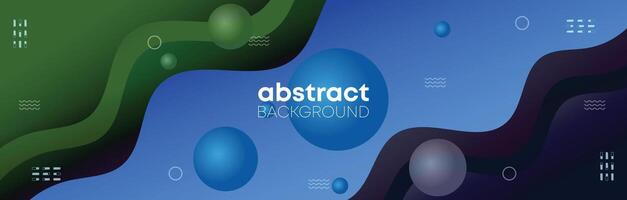 Abstract website banner background for digital marketing and branding. Social media horizontal business promotion banner with geometric shape backdrop for internet ads, web, header, and landing page vector