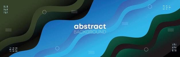 Abstract website banner background for digital marketing and branding. Social media horizontal business promotion banner with geometric shape backdrop for internet ads, web, header, and landing page vector