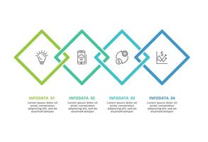 Abstract arrows of graph, diagram with 4 steps, options, parts or processes. business template for presentation vector