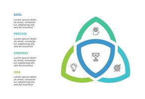 Abstract arrows of graph, diagram with 4 steps, options, parts or processes. business template for presentation vector