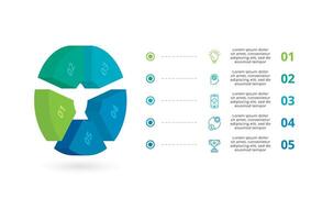 3D infographic pyramid, or comparison chart with 5 colorful levitating layers. The concept of levels or stages of a business project. Realistic infographic design template. vector