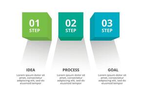 3D infographic pyramid, or comparison chart with 3 colorful levitating layers. The concept of levels or stages of a business project. Realistic infographic design template. vector