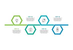 Abstract arrows of graph, diagram with 4 steps, options, parts or processes. business template for presentation vector