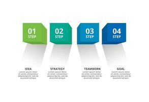 3D infographic pyramid, or comparison chart with 4 colorful levitating layers. The concept of levels or stages of a business project. Realistic infographic design template. vector