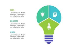 Abstract arrows of graph, diagram with 3 steps, options, parts or processes. business template for presentation vector