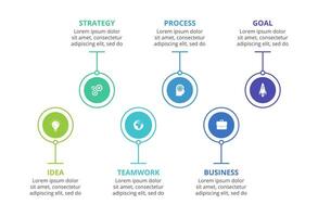 Abstract arrows of graph, diagram with 6 steps, options, parts or processes. business template for presentation vector