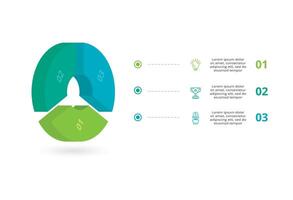 3D infographic pyramid, or comparison chart with 3 colorful levitating layers. The concept of levels or stages of a business project. Realistic infographic design template. vector