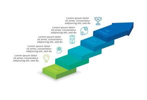 3D infographic pyramid, or comparison chart with 5 colorful levitating layers. The concept of levels or stages of a business project. Realistic infographic design template. vector