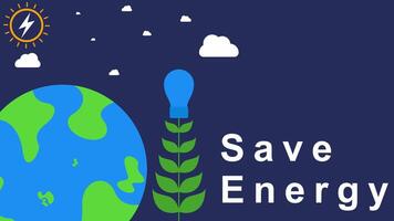 Earth day, caring for nature with save and green energy. Protecting the environment vector