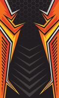 Racing style geometric abstract background. Sublimation printing jersey fabric template vector