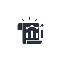 data analyticsg icon. .Editable stroke.linear style sign for use web design,logo.Symbol illustration. vector