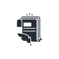 Blog icon. .Editable stroke.linear style sign for use web design,logo.Symbol illustration. vector