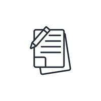 content icon. .Editable stroke.linear style sign for use web design,logo.Symbol illustration. vector