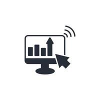 analysis icon. .Editable stroke.linear style sign for use web design,logo.Symbol illustration. vector