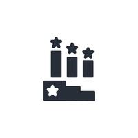Ranking icon. .Editable stroke.linear style sign for use web design,logo.Symbol illustration. vector
