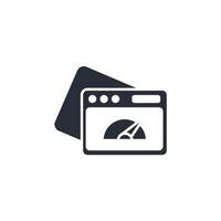 website speed icon. .Editable stroke.linear style sign for use web design,logo.Symbol illustration. vector