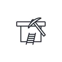 tunnel icon. .Editable stroke.linear style sign for use web design,logo.Symbol illustration. vector