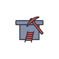 tunnel icon. .Editable stroke.linear style sign for use web design,logo.Symbol illustration. vector