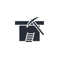 tunnel icon. .Editable stroke.linear style sign for use web design,logo.Symbol illustration. vector