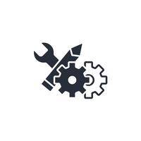 technical support icon. .Editable stroke.linear style sign for use web design,logo.Symbol illustration. vector