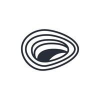 surface mine icon. .Editable stroke.linear style sign for use web design,logo.Symbol illustration. vector