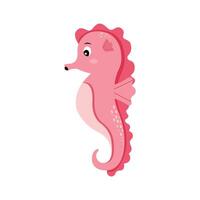 Sea Horse. Graphics in a cartoon style vector