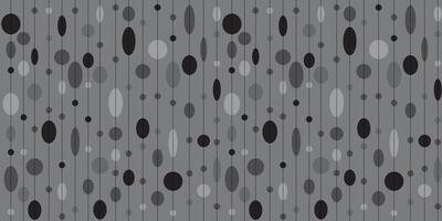 Boho style seamless pattern of hanging garlands of oval elements in gray tones vector