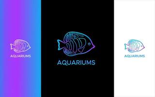 Aquariums modern logo design vector