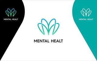 Letter M Mental Health Logo vector