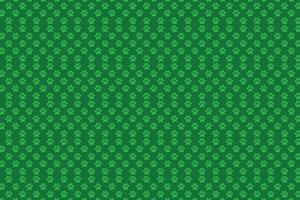 Green Patterned Pet Paw Print Background Design vector