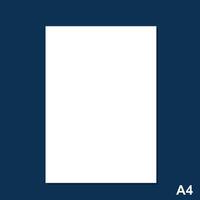 a4 papel blanco cuaderno modelo con azul frontera vector