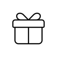 icono de caja de regalo vector