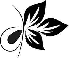 beautiful butterfly outline illustration vector