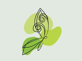 hand drawn butterfly outline set vector