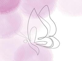 hand drawn butterfly outline pack vector