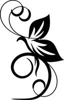 hand drawn butterfly outline set vector