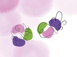 beautiful butterfly outline illustration vector