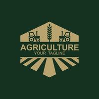 agricultura logo, granja tierra logo diseño modelo diseño vector