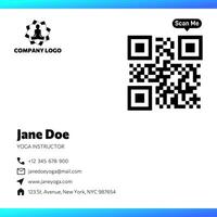 Elegant Yoga Business Card template