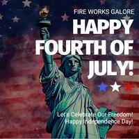 Fireworks Instragram Post template