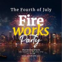 Fireworks Instragram Post template