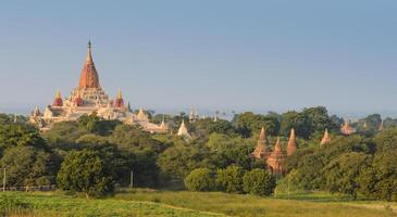 View of Ananda temple in Bagan, Myanmar photo