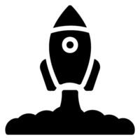 Science fiction glyph icon vector