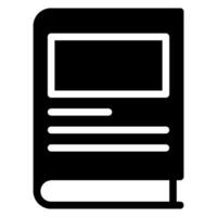 documentary glyph icon vector