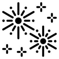 firework glyph icon vector