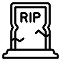 thriller line icon vector