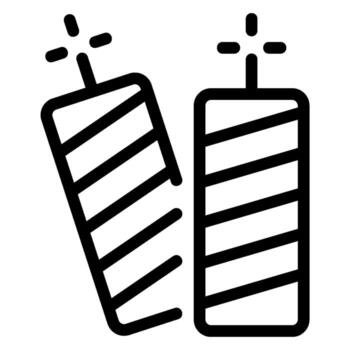 petard line icon vector