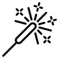 sparkler line icon vector